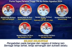 Mengabdi Selama Bertahun-tahun 2 Marsekal Muda TNI AU Menikmati Masa Pensiun