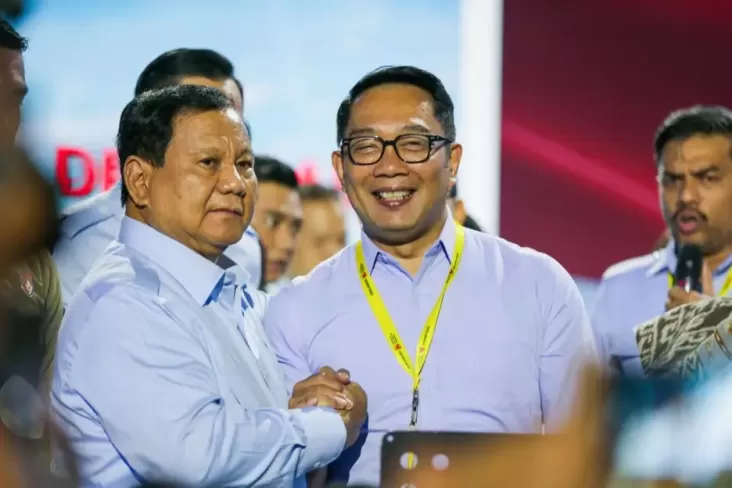 Ridwan Kamil dan Prabowo Bergoyang dan Bernyanyi di Deklarasi GSN