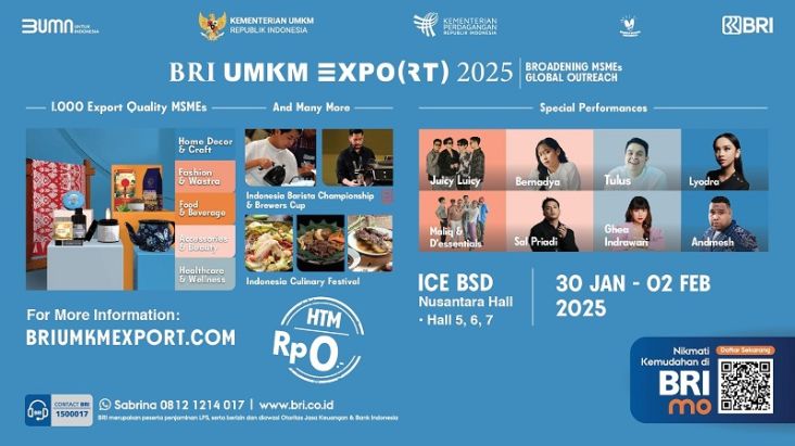 BRI UMKM EXPO(RT) 2025 Siap Hadirkan 1.000 UMKM kemudian Music Performance