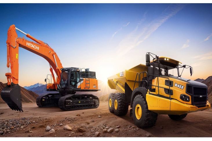 Ditanami Sejumlah Alat Canggih, Hal ini Kombinasi ZX490LC-7G lalu Bell B45E dari Hexindo