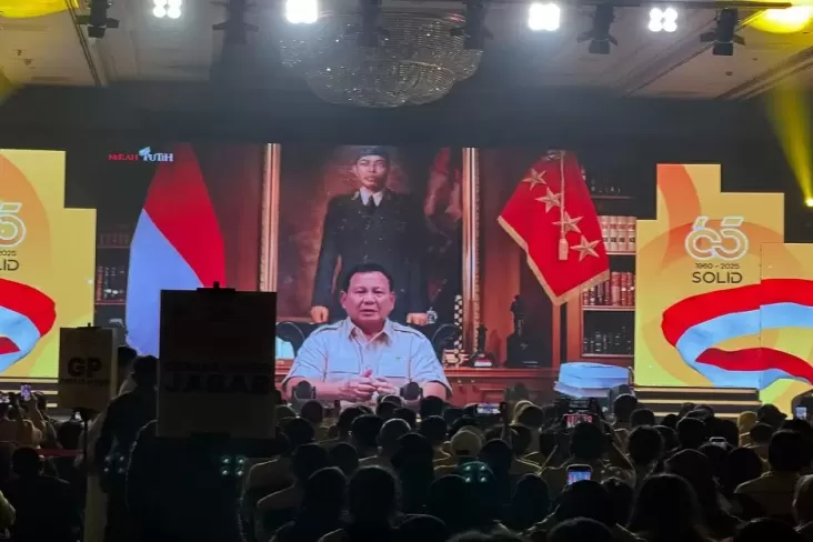 HUT ke-65 MKGR, Prabowo Minta Kawal kemudian Jaga pemerintahan
