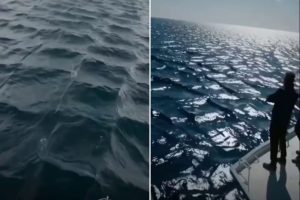 Fenomena Gelombang Ombak Laut Berbentuk Kotak Terlaksana di tempat Turki