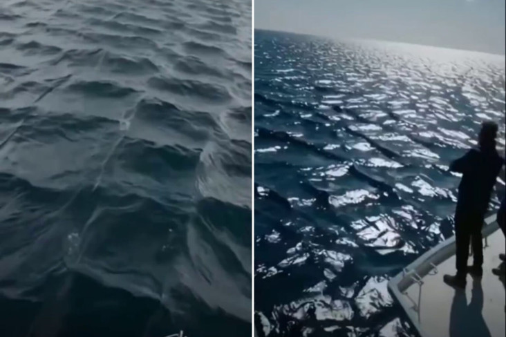 Fenomena Gelombang Ombak Laut Berbentuk Kotak Terlaksana di tempat Turki