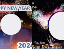 Kumpulan twibbon tahun baru 2026 dengan caption media sosial