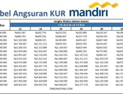 Tabel Angsuran KUR Mandiri 2026: Limit hingga Rp500 Juta, Tenor 1-5 Tahun