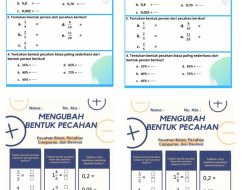 Bentuk pecahan biasa 36 persen adalah? Soal PAT matematika kelas 5 SD semester 2