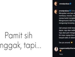 Ernest Prakasa Umumkan Pergi Sementara dari Media Sosial: Momen Refleksi