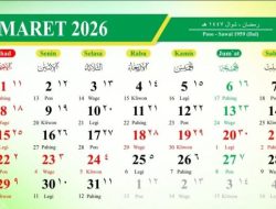 Kalender Maret 2026: Libur Panjang Lebaran dan Nyepi