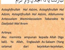 Dzikir dan Doa Setelah Sholat Lengkap dengan Terjemahan