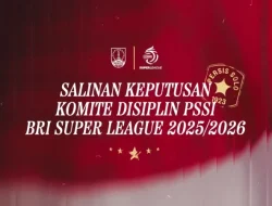 5 Putusan Terbaru Komite Disiplin PSSI 2026: Persis Solo, Borneo FC, dan Persebaya Denda