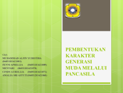 Fokus pada Pembentukan Karakter Generasi Muda